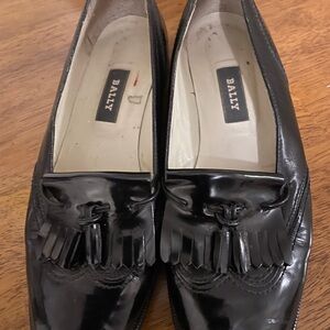 Black Bally loafers